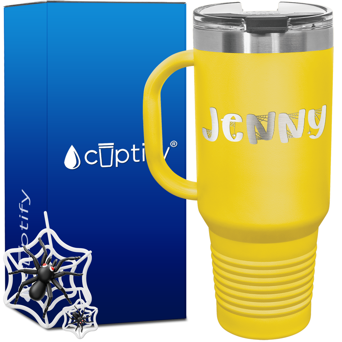 Personalized Spooky Font Style 40oz Halloween Travel Mug