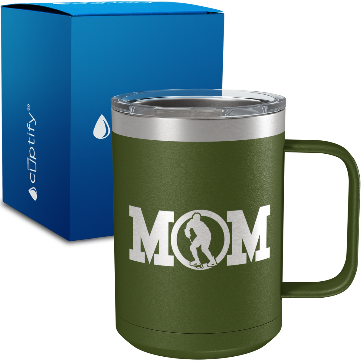 Hockey Mom 15oz Stainless Steel Mug