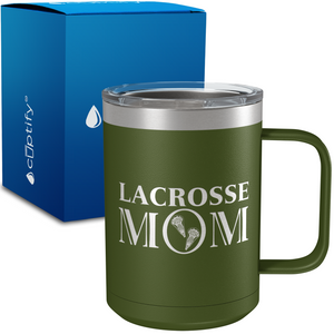 Lacrosse Mom 15oz Stainless Steel Mug