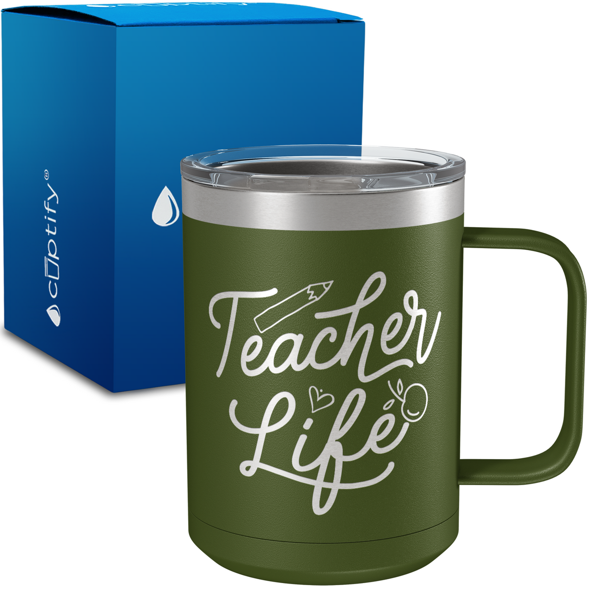 Teacher Life 15oz Stainless Steel Mug