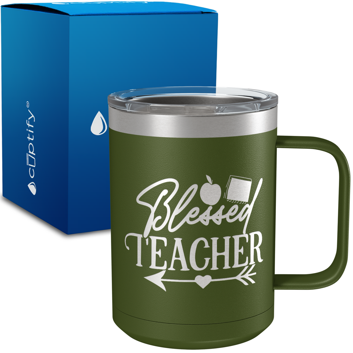 Blessed Teacher 15oz Stainless Steel Mug