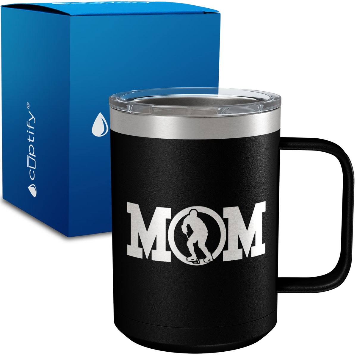 Hockey Mom 15oz Stainless Steel Mug