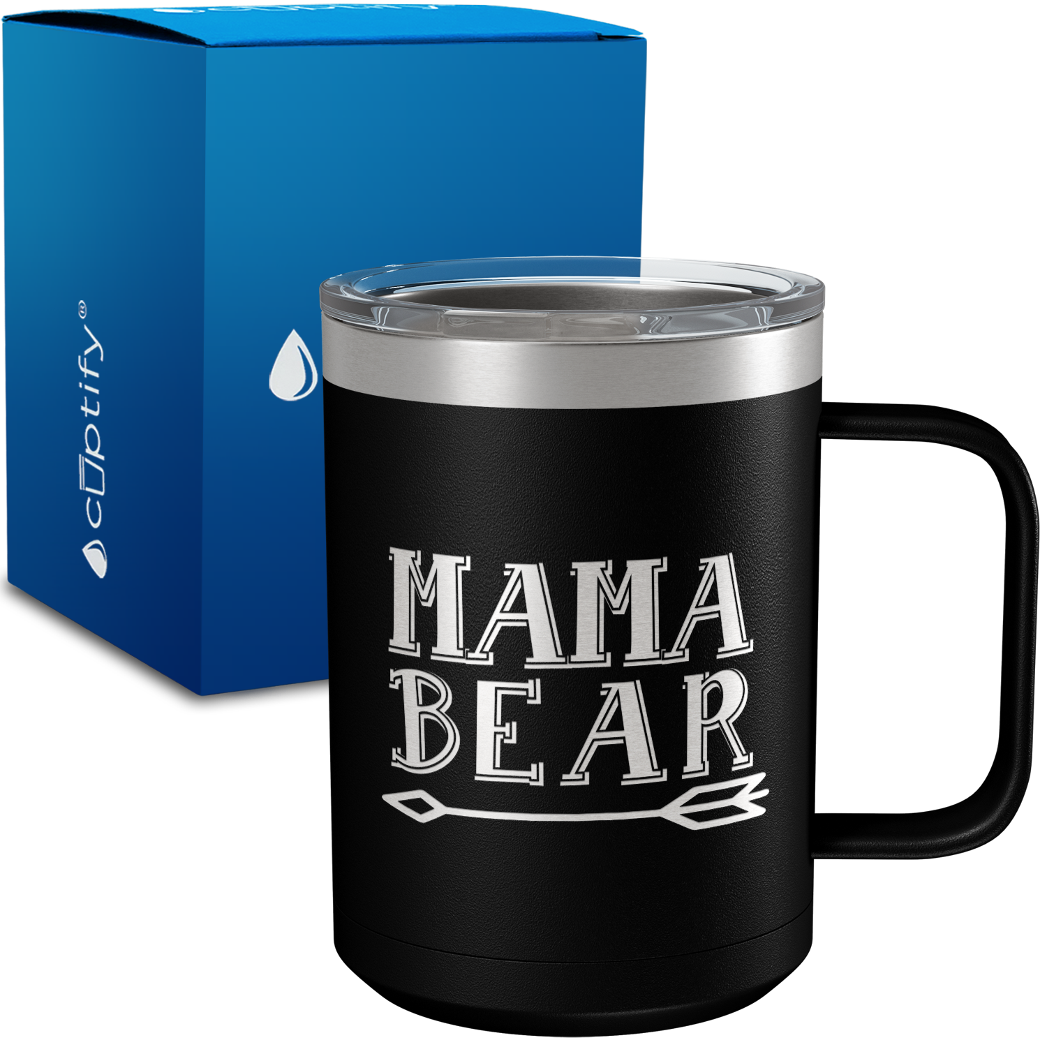 Mama Bear Arrow 15oz Stainless Steel Mug