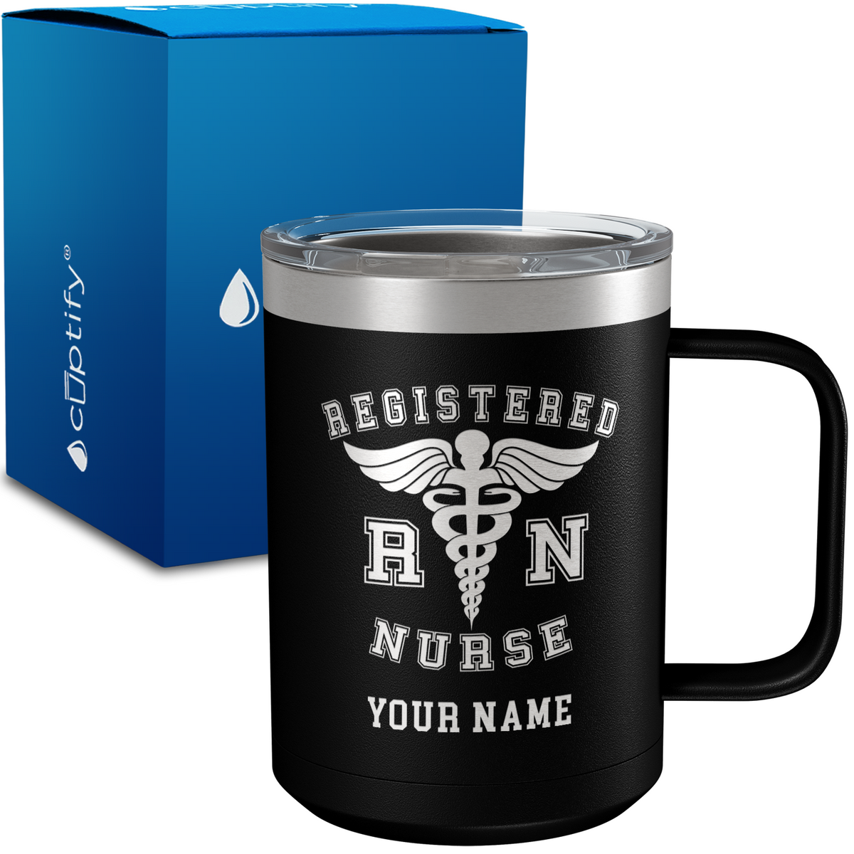 RN Registered Nurse Personalized 15oz Stainless Steel Mug