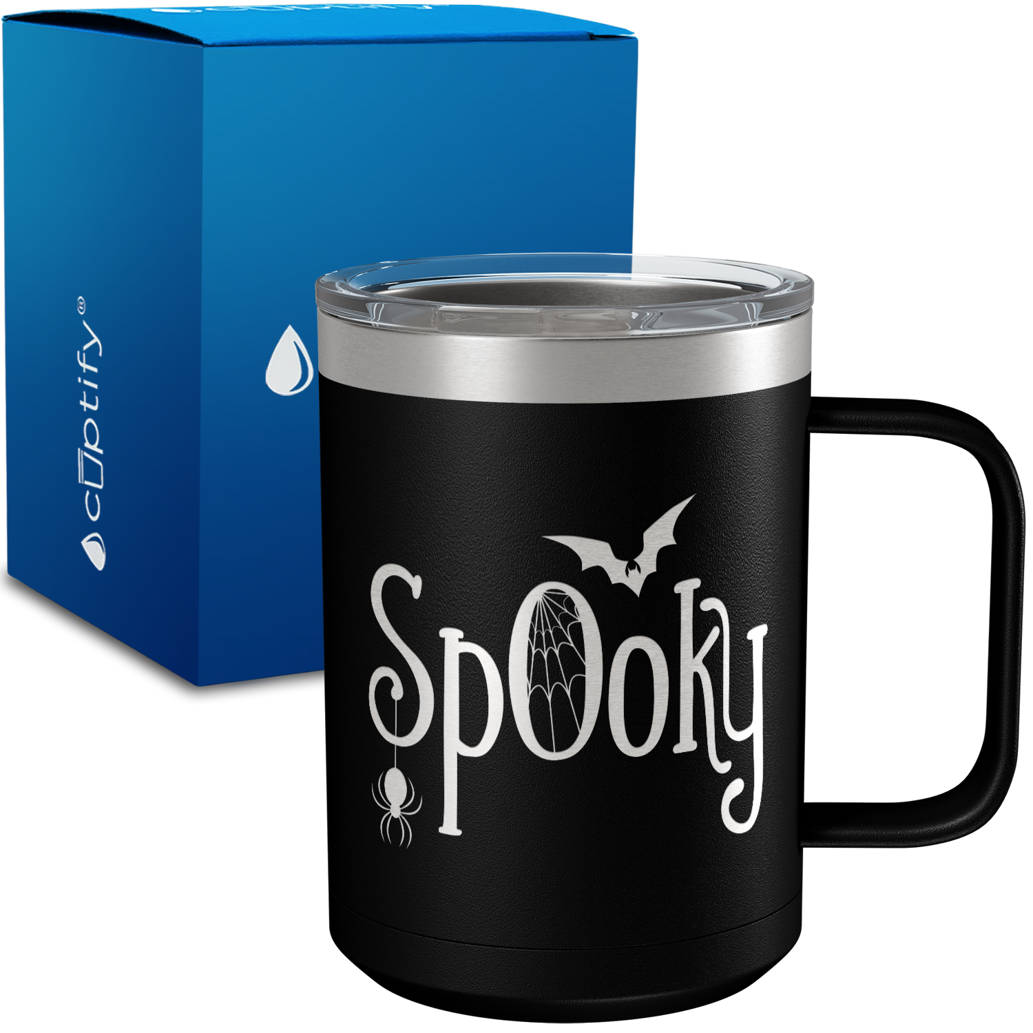 Spooky 15oz Stainless Halloween Coffee Mug