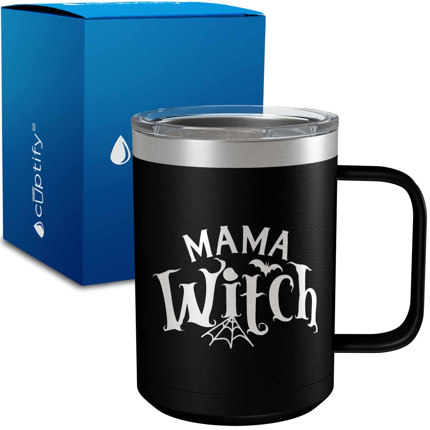 Mama Witch 15oz Stainless Halloween Coffee Mug