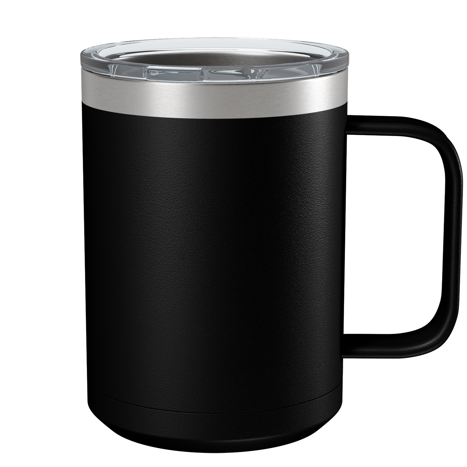 Custom 15oz Black Stainless Steel Coffee Mug