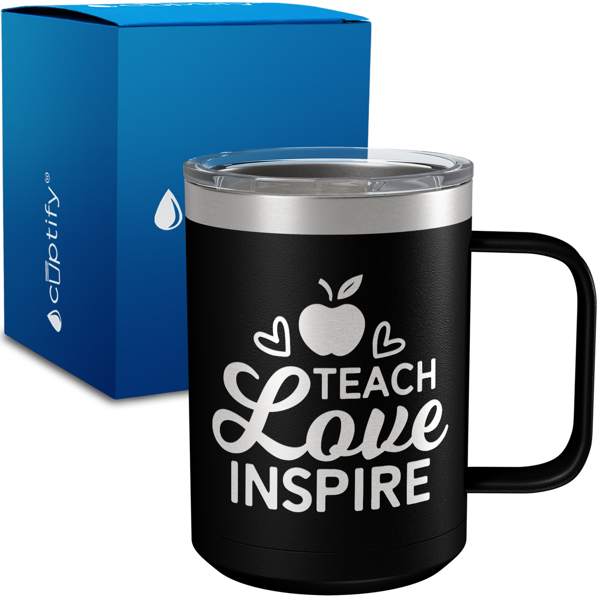 Teach Love Inspire 15oz Stainless Steel Mug