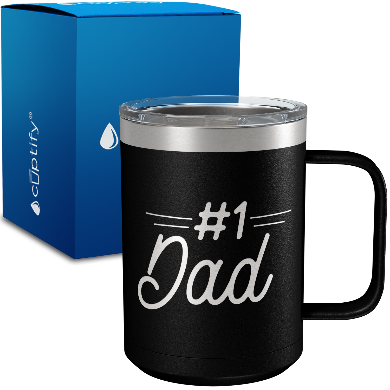 Number One Dad 15oz Stainless Steel Mug