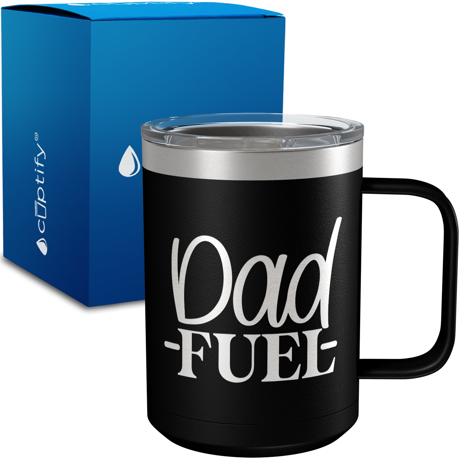Dad Fuel 15oz Stainless Steel Mug