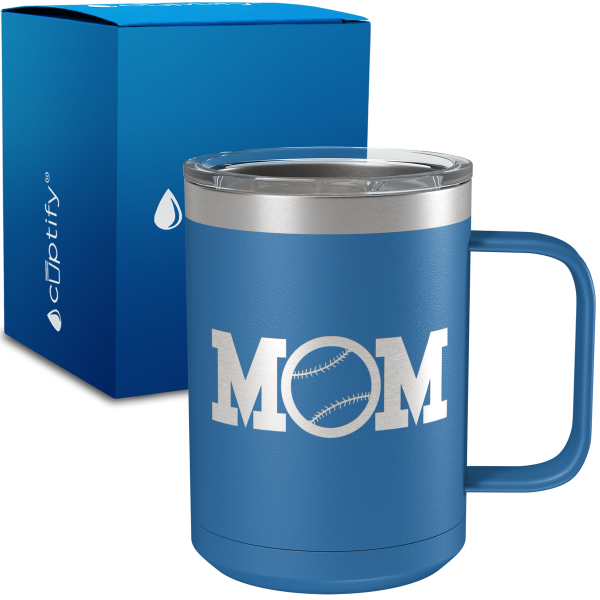 Baseball Mom 15oz Stainless Steel Mug