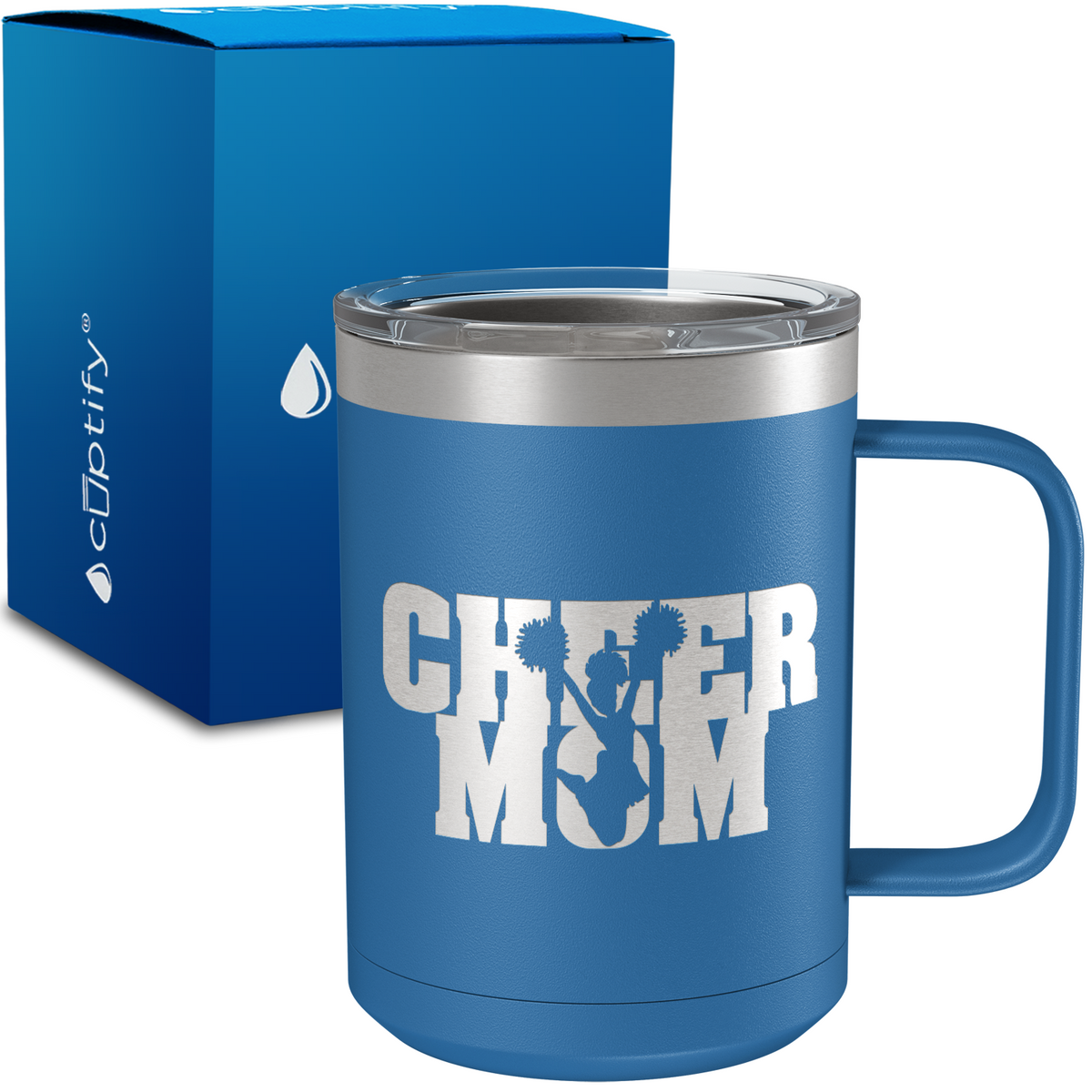 Cheer Mom 15oz Stainless Steel Mug
