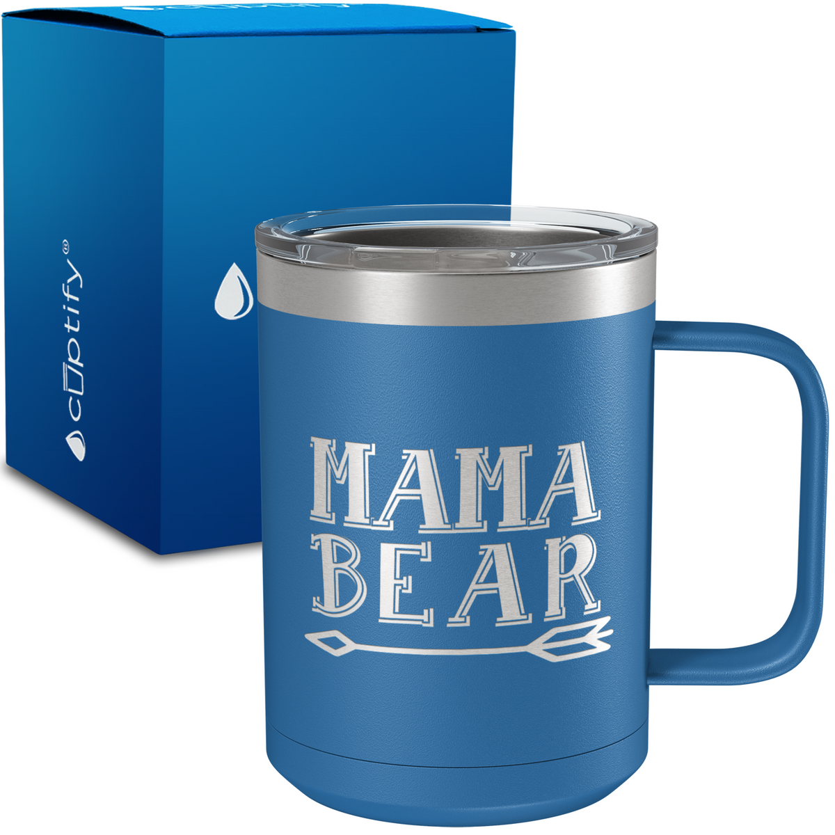 Mama Bear Arrow 15oz Stainless Steel Mug