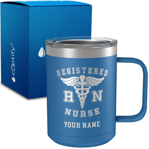 RN Registered Nurse Personalized 15oz Stainless Steel Mug