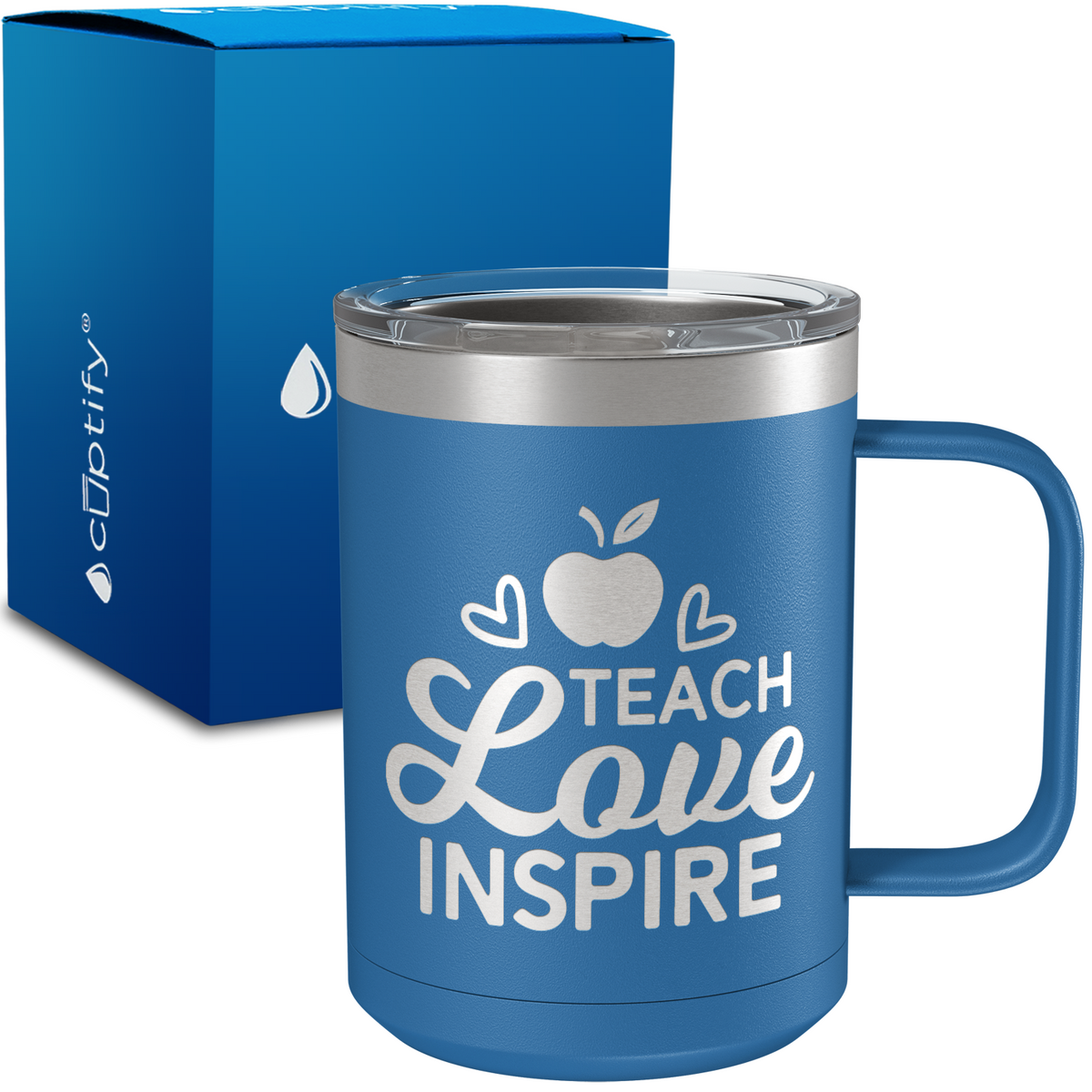 Teach Love Inspire 15oz Stainless Steel Mug