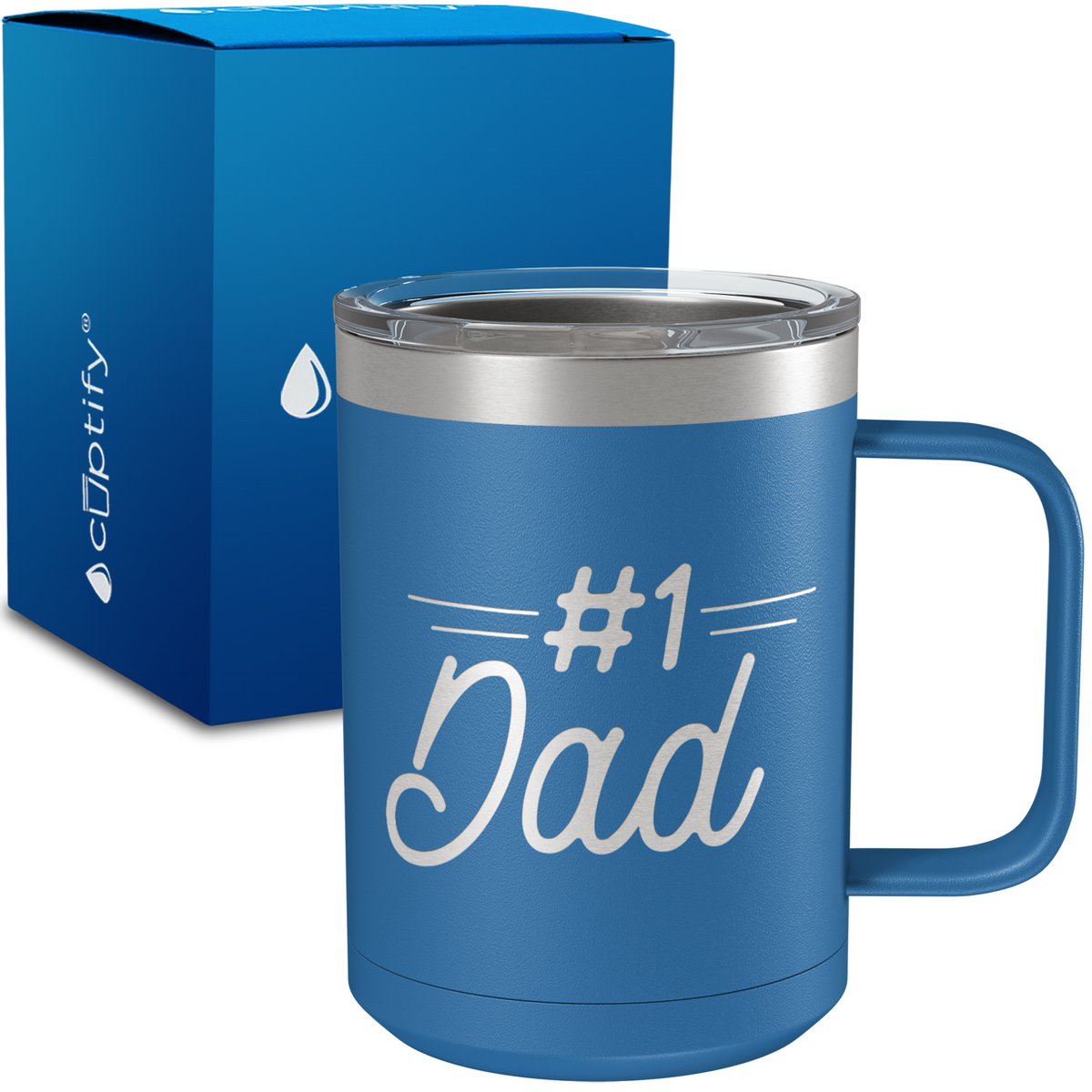 Number One Dad 15oz Stainless Steel Mug