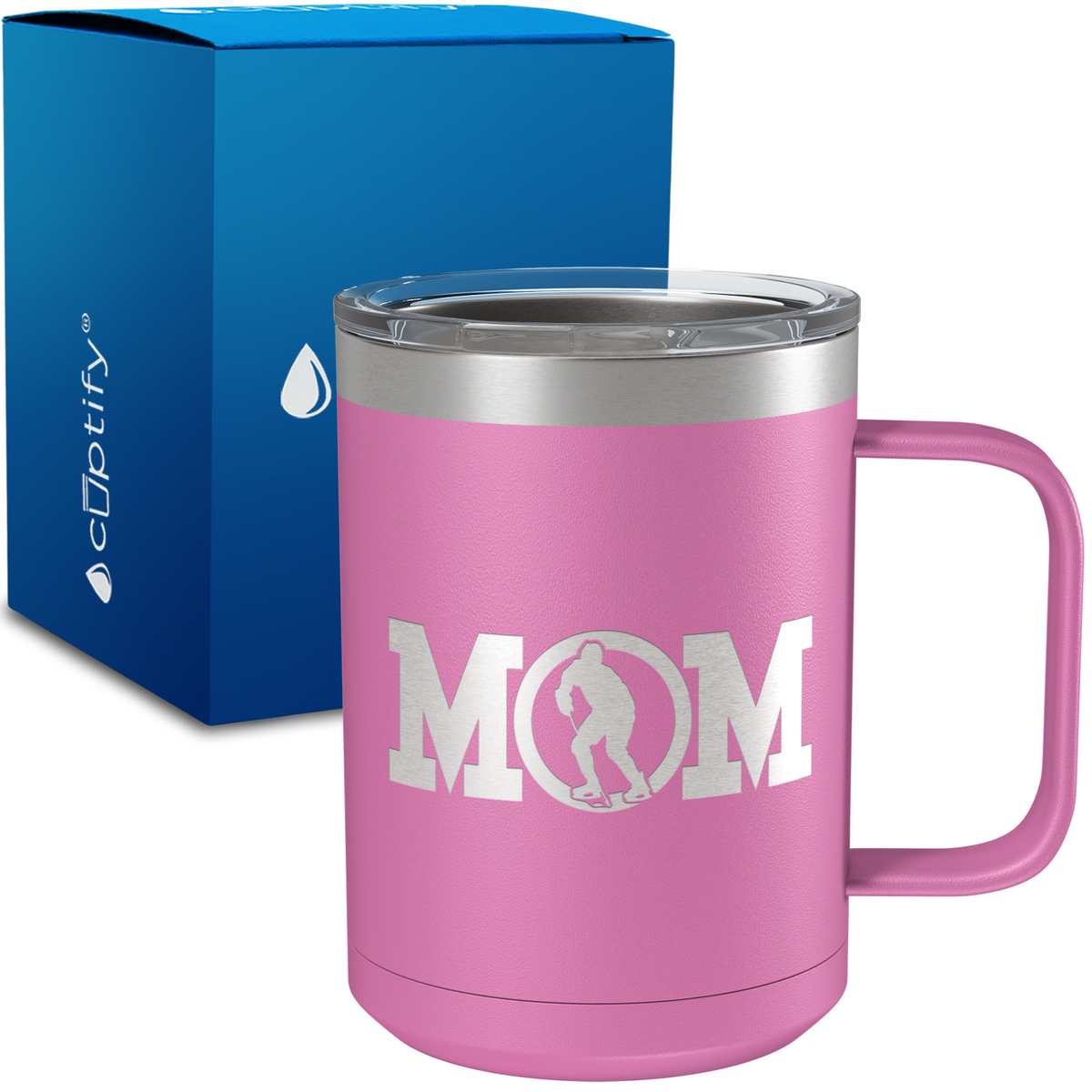 Hockey Mom 15oz Stainless Steel Mug