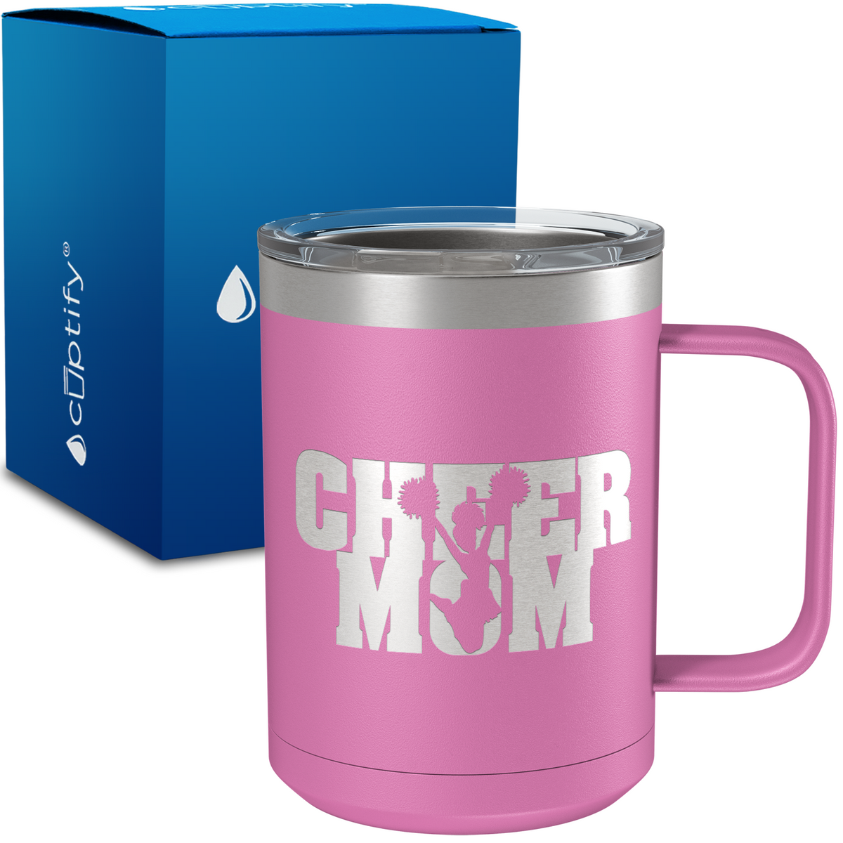 Cheer Mom 15oz Stainless Steel Mug