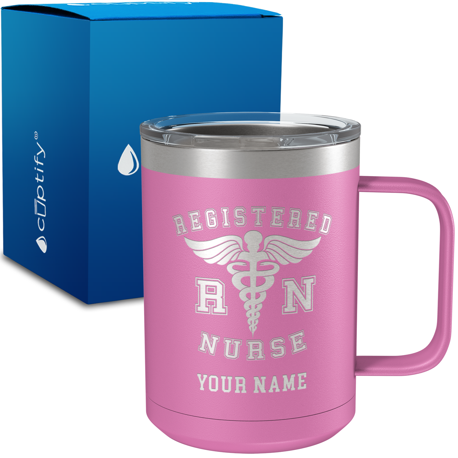 RN Registered Nurse Personalized 15oz Stainless Steel Mug