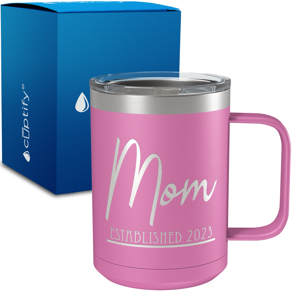 Mom Established 15oz Stainless Steel Mug