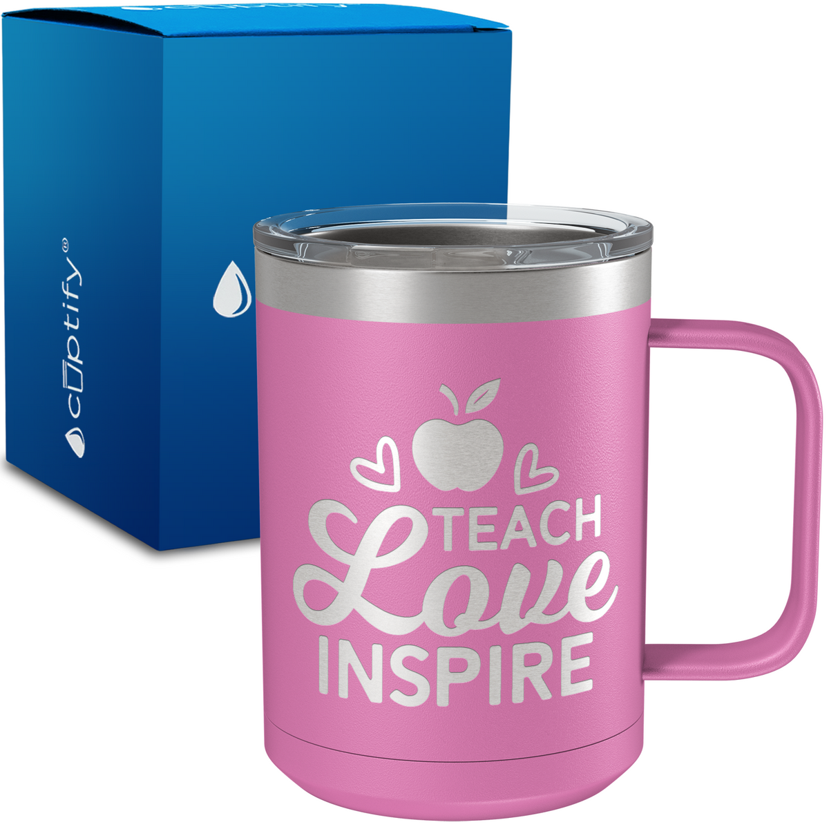 Teach Love Inspire 15oz Stainless Steel Mug