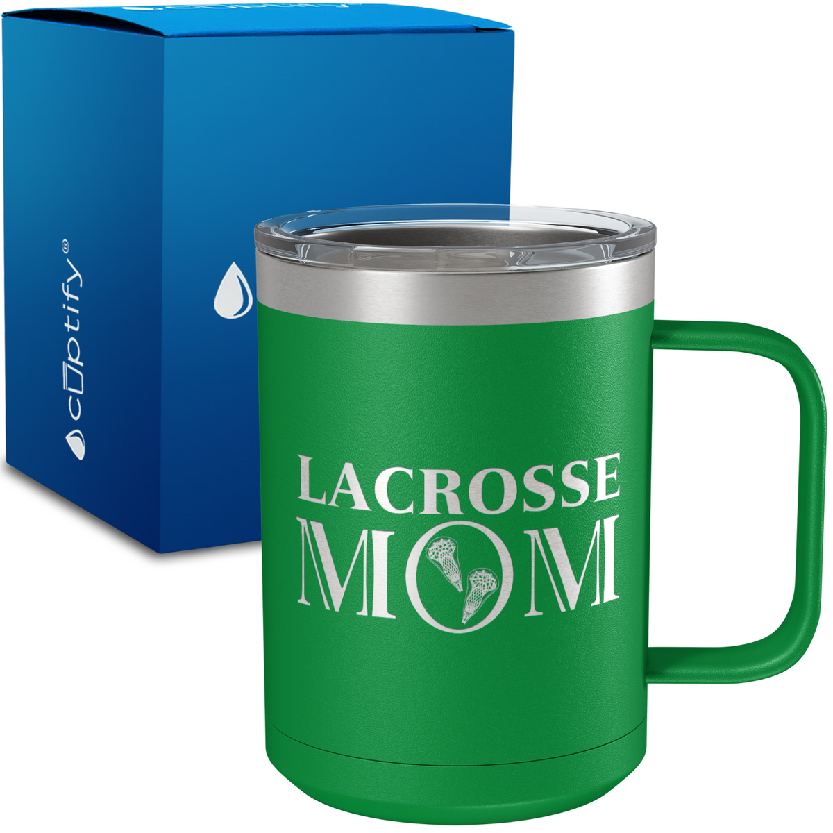 Lacrosse Mom 15oz Stainless Steel Mug
