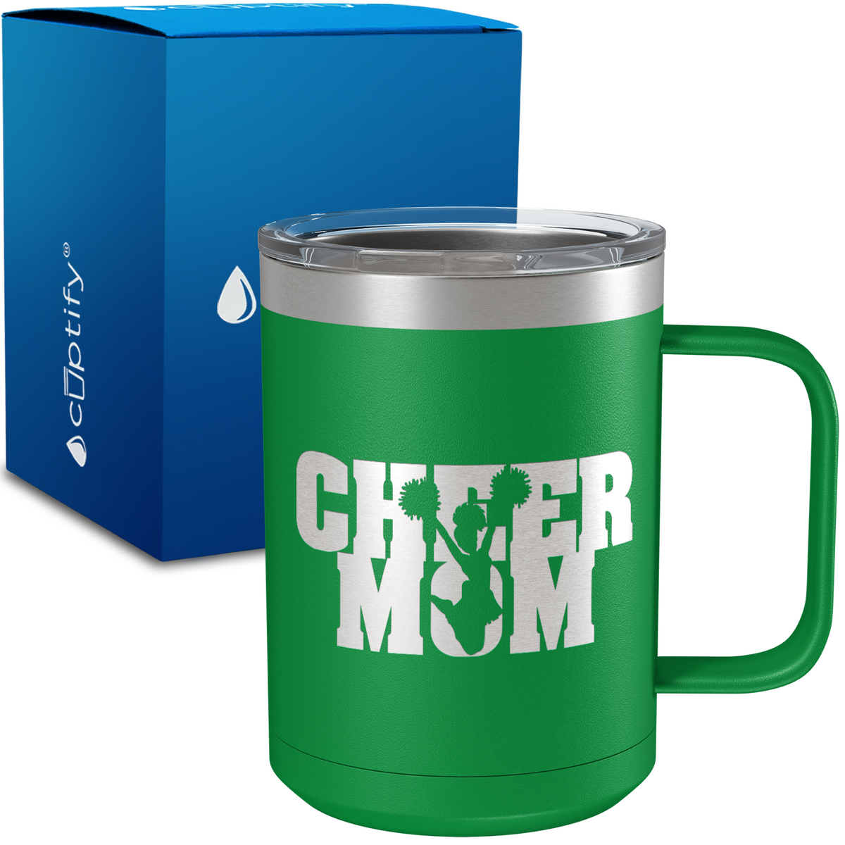 Cheer Mom 15oz Stainless Steel Mug