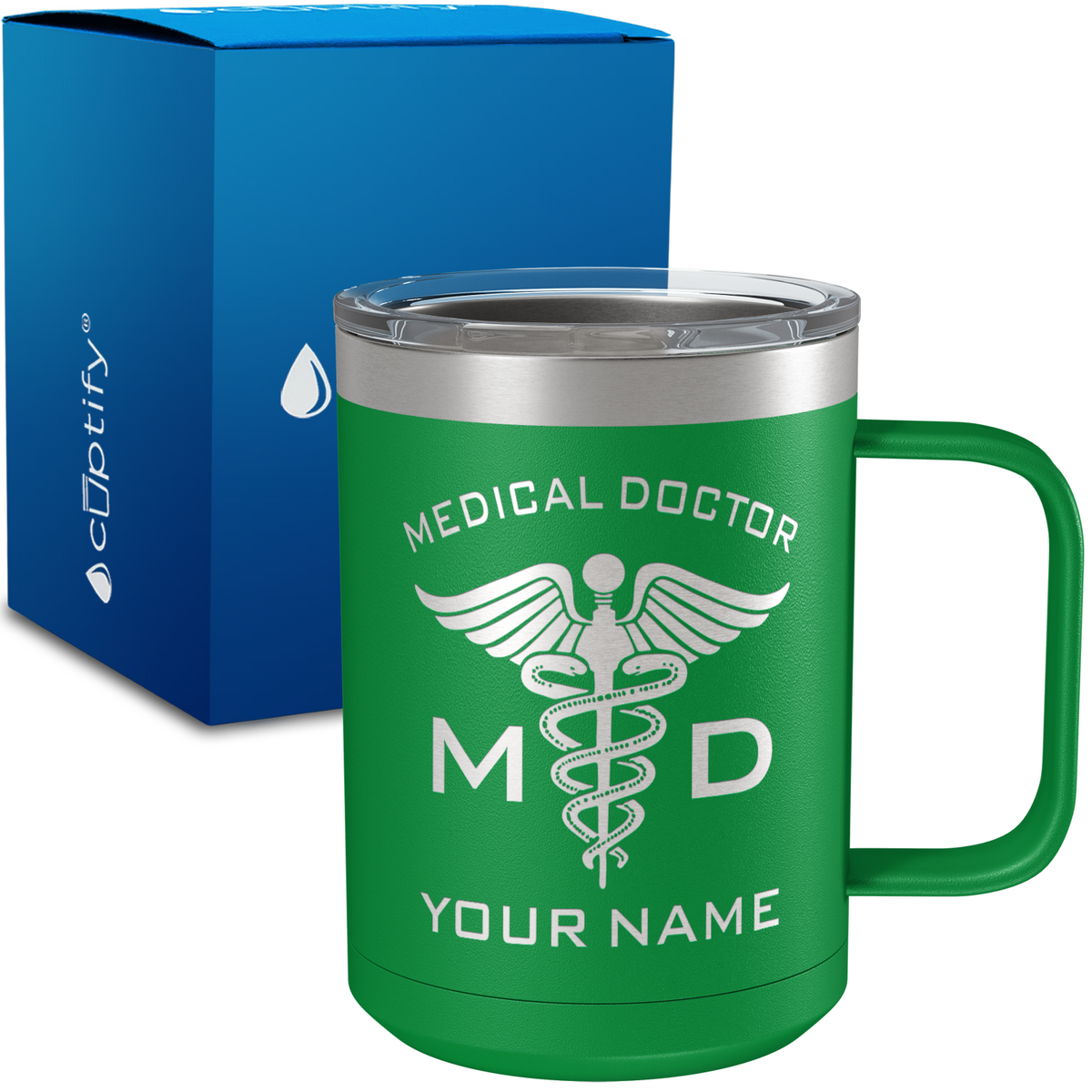 MD Medical Doctor Personalized 15oz Stainless Steel Mug