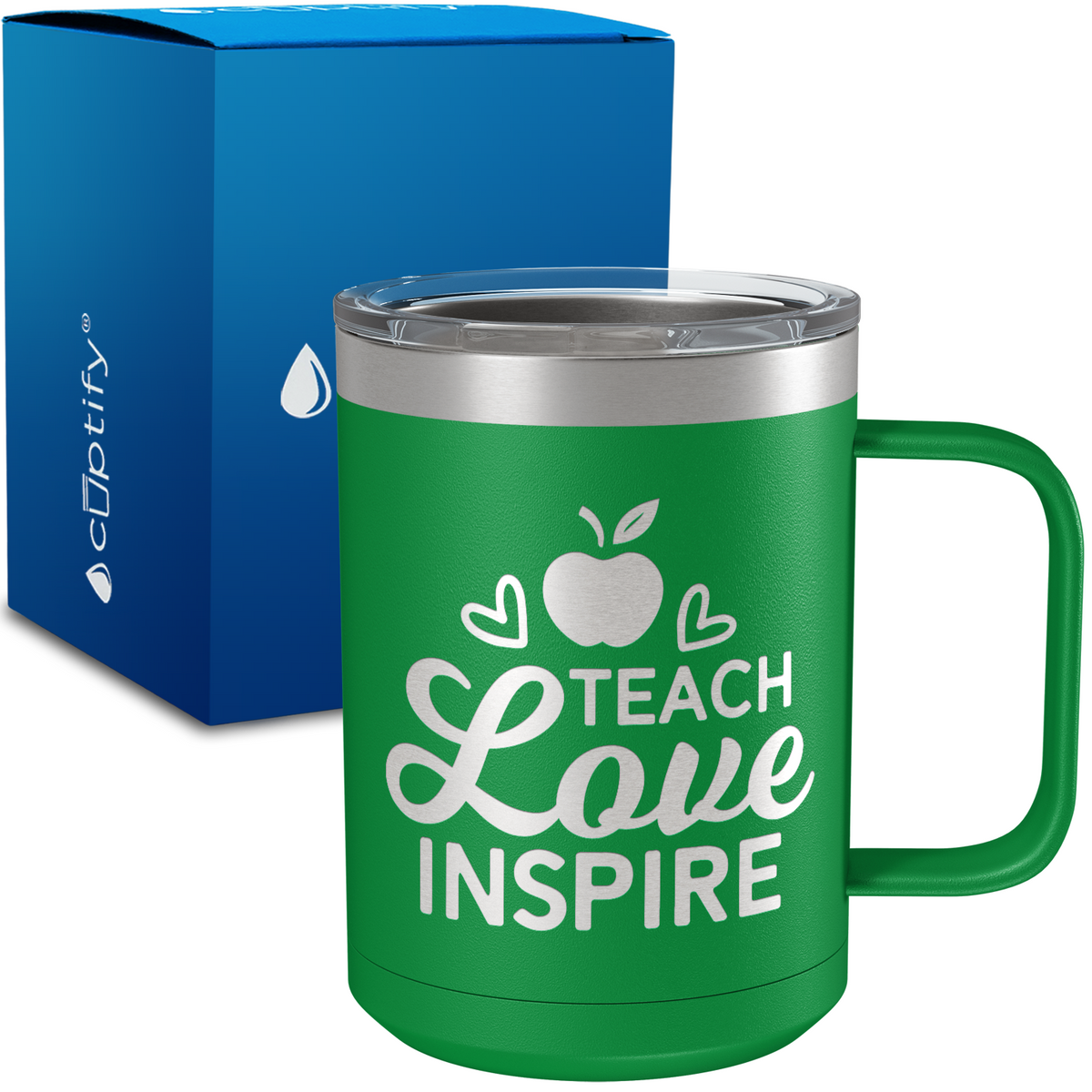 Teach Love Inspire 15oz Stainless Steel Mug
