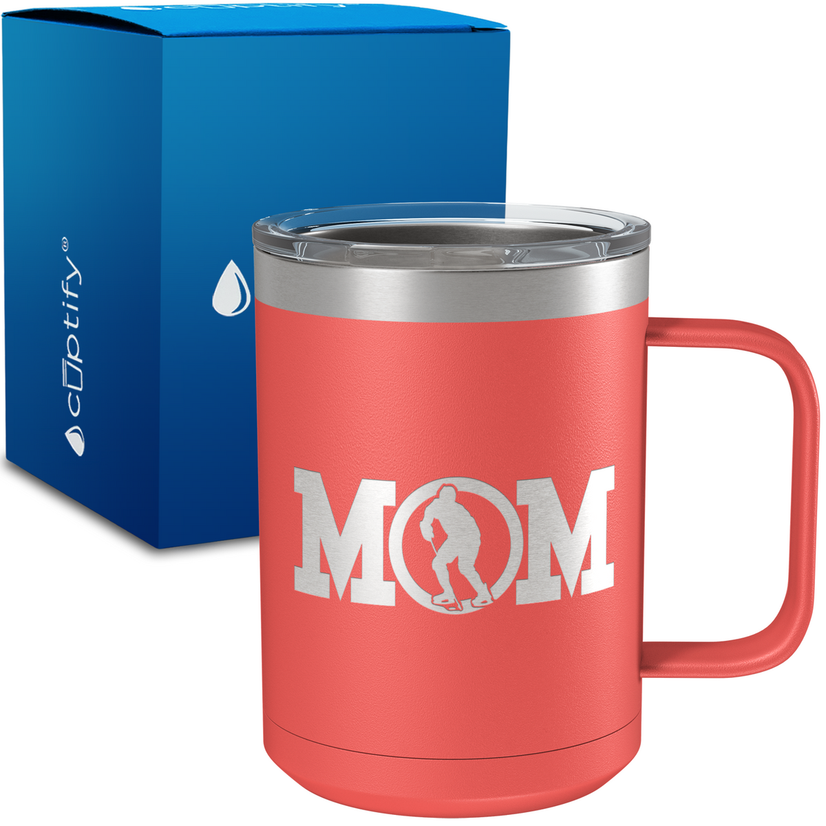 Hockey Mom 15oz Stainless Steel Mug