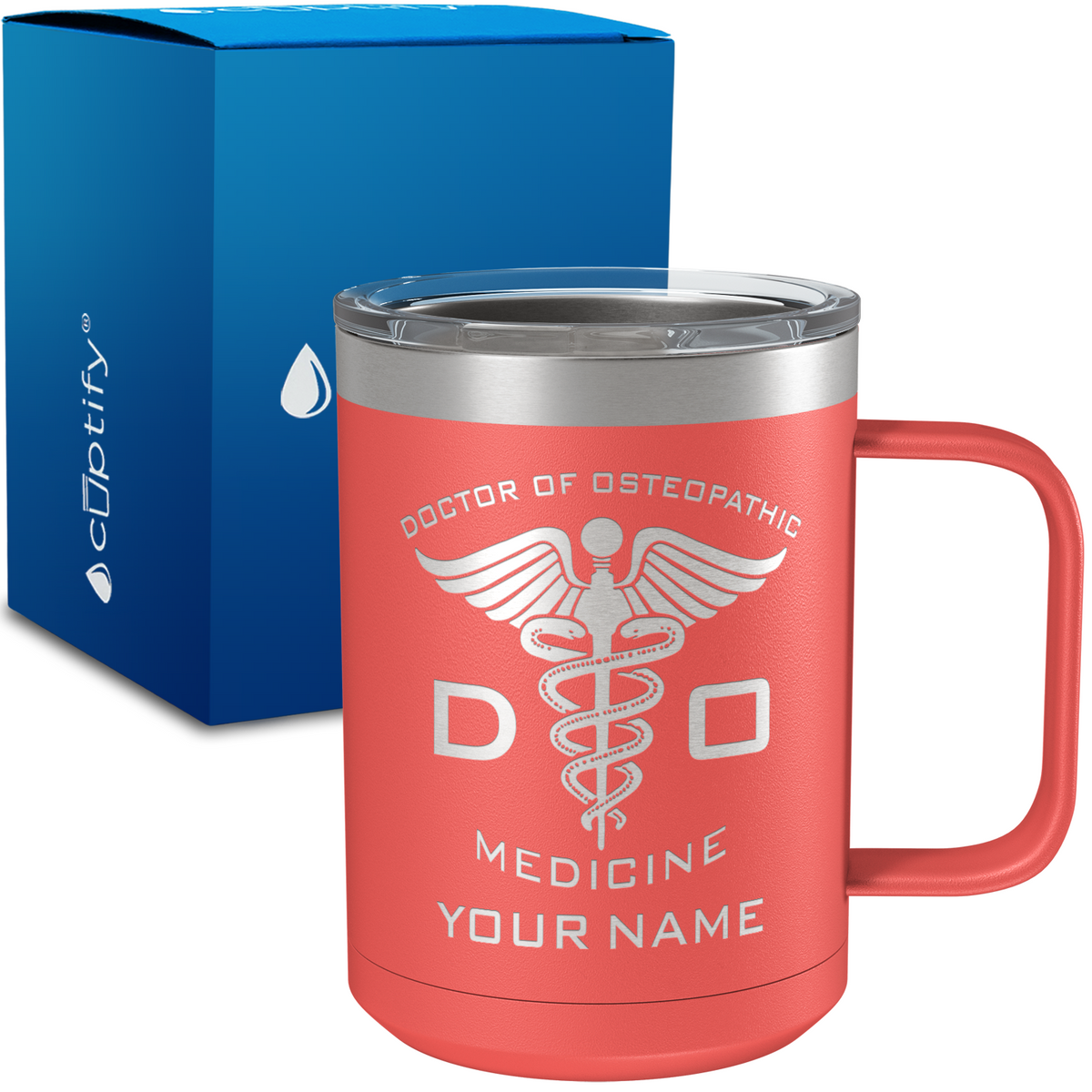 DO Doctor of Osteopathic Personalized 15oz Stainless Steel Mug