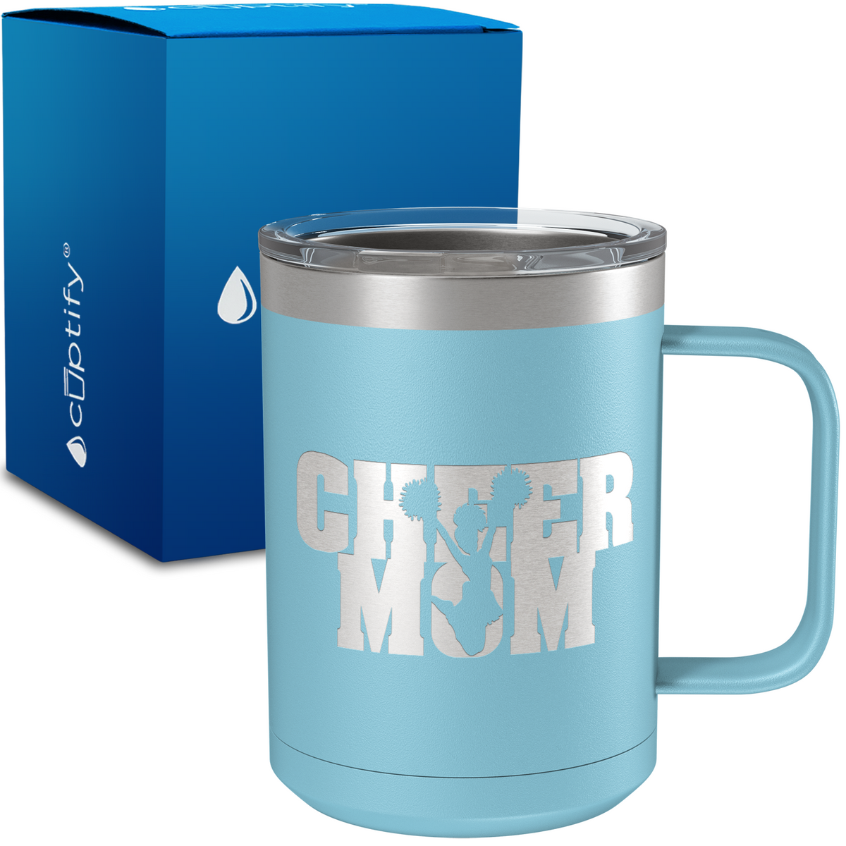 Cheer Mom 15oz Stainless Steel Mug