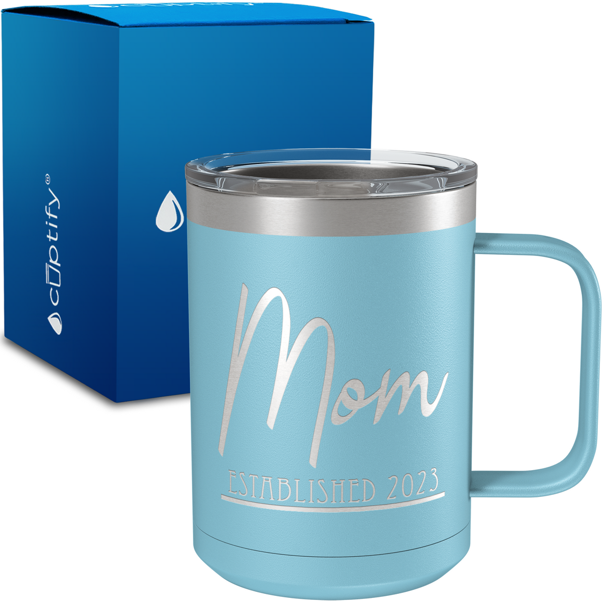 Mom Established 15oz Stainless Steel Mug