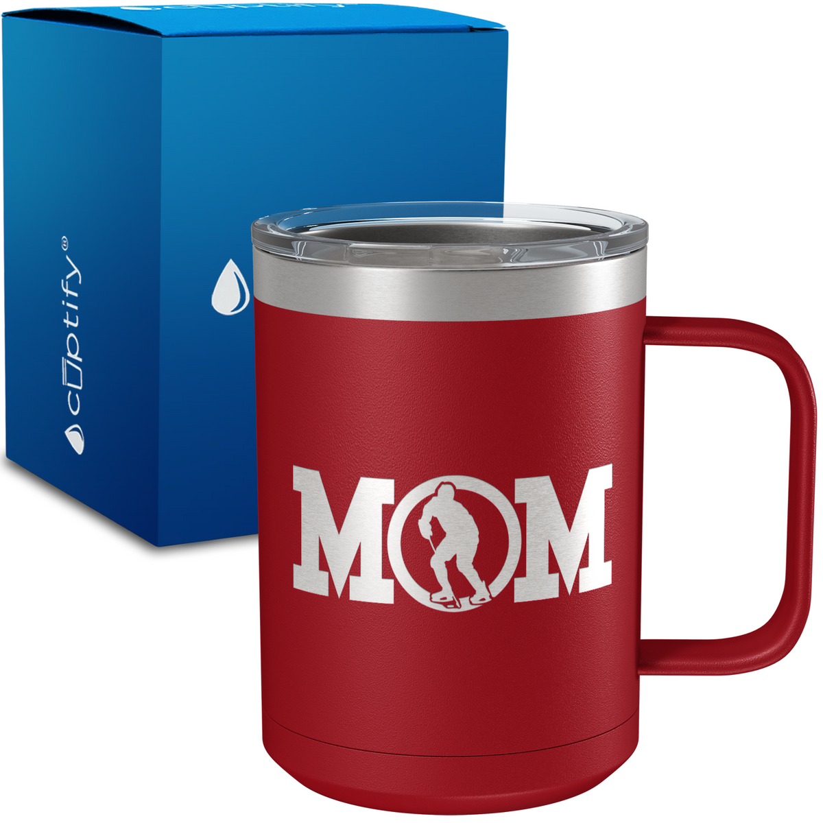 Hockey Mom 15oz Stainless Steel Mug