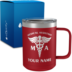 MA Medical Assistant 15oz Stainless Steel Mug