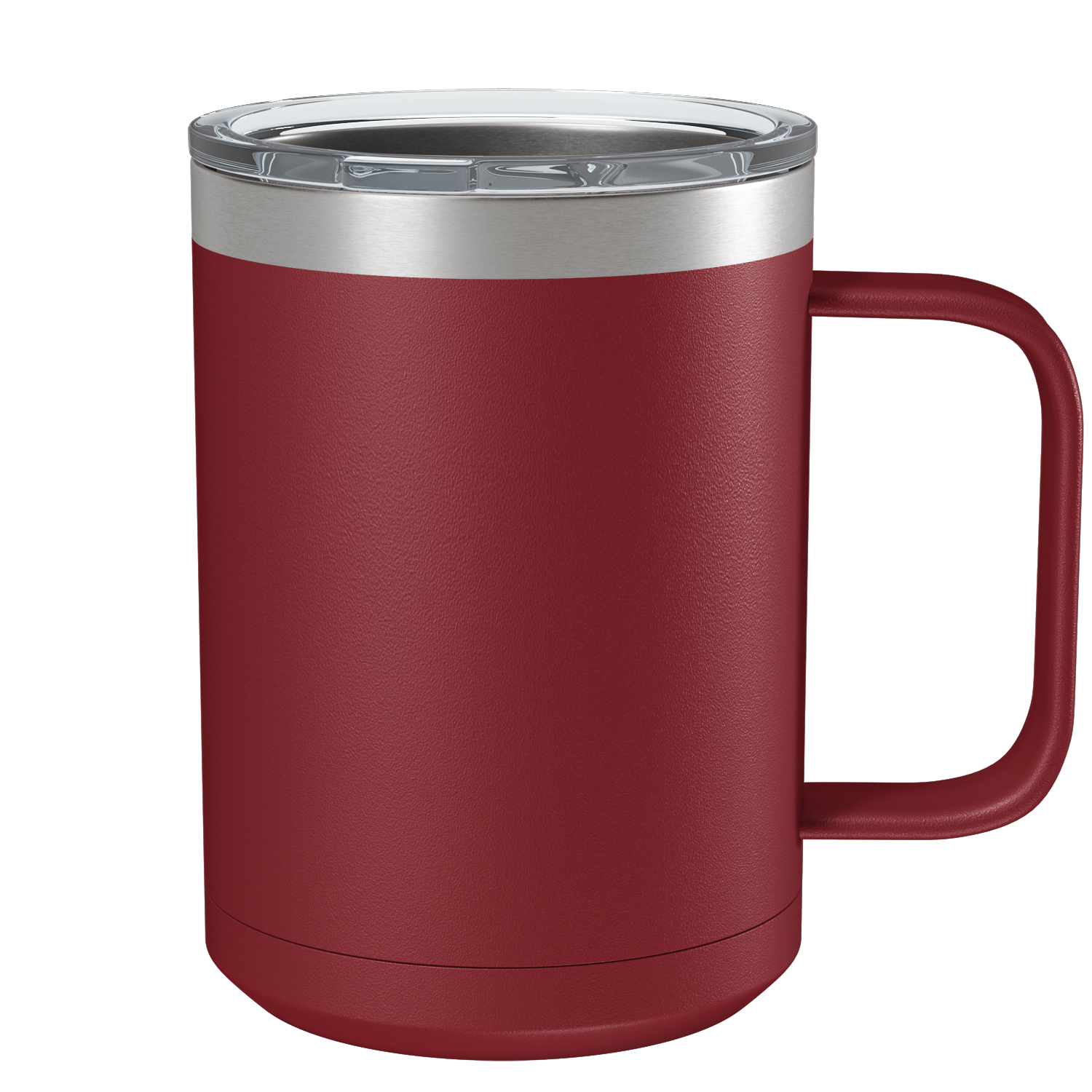 Custom 15oz Maroon Stainless Steel Coffee Mug