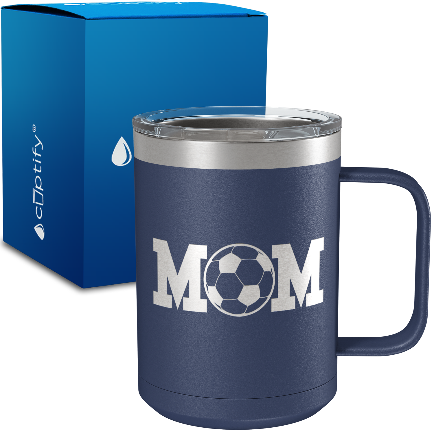 Soccer Mom 15oz Stainless Steel Mug