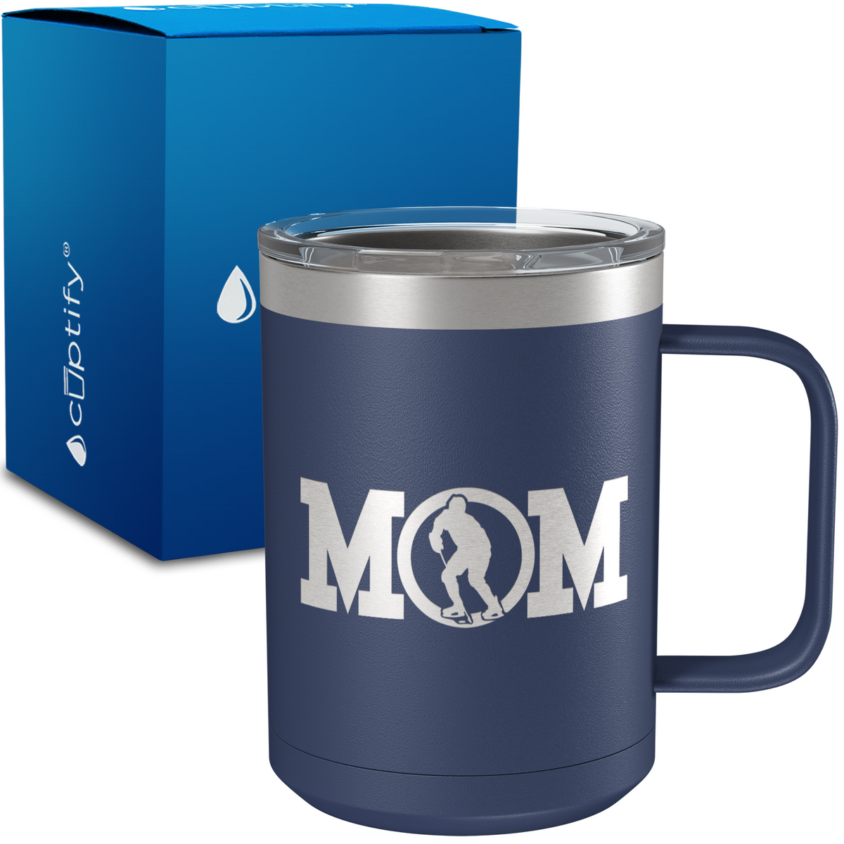 Hockey Mom 15oz Stainless Steel Mug
