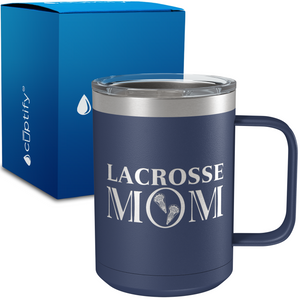Lacrosse Mom 15oz Stainless Steel Mug