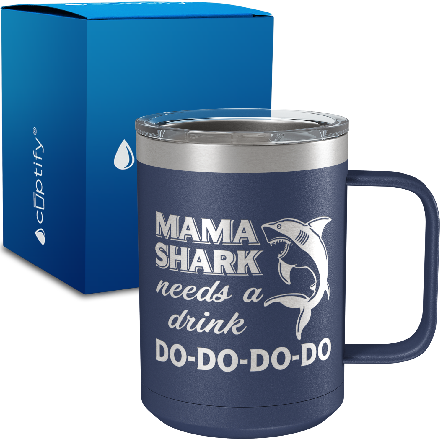 Mama Shark Do-Do-Do 15oz Stainless Steel Mug