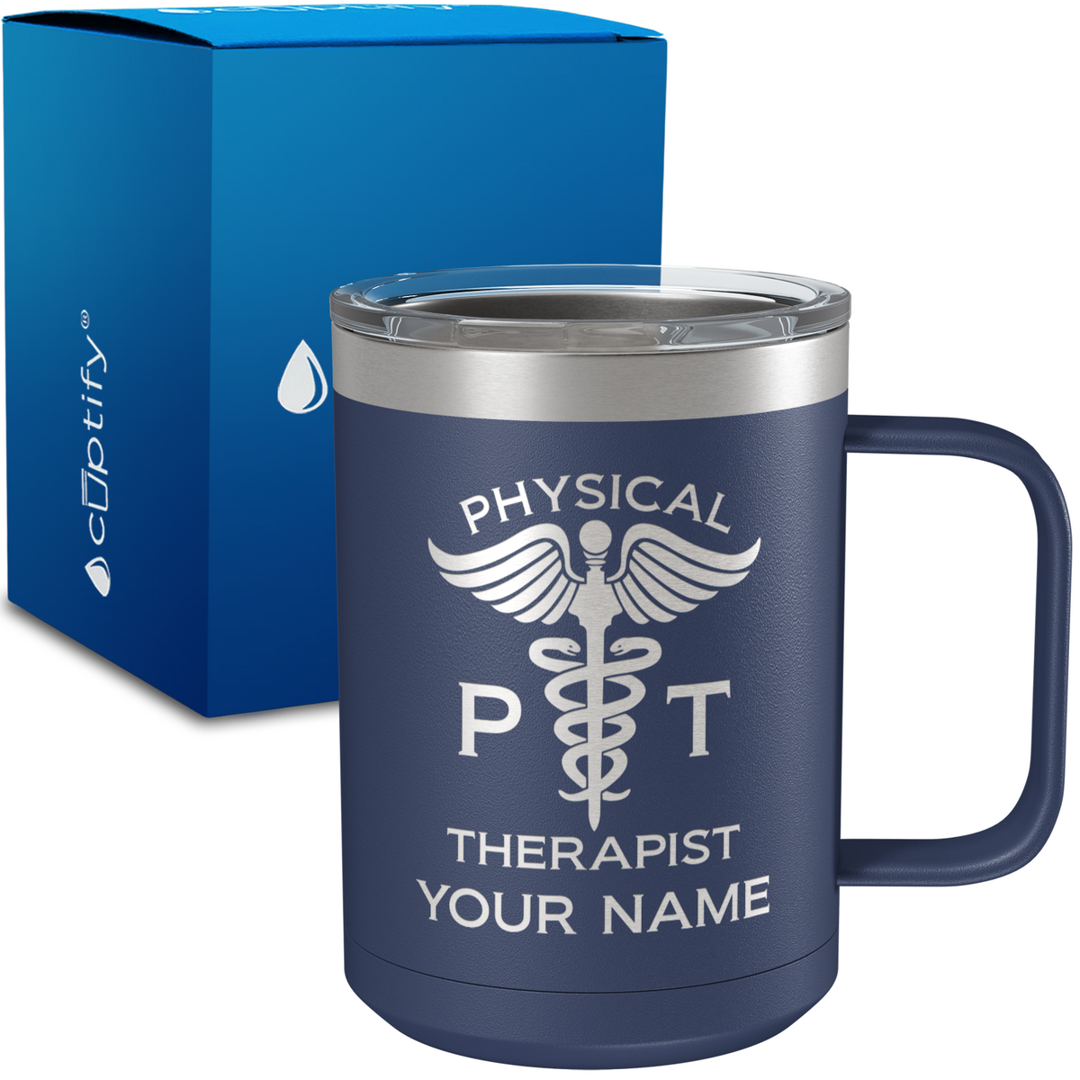 PT Physical Therapist Personalized 15oz Stainless Steel Mug