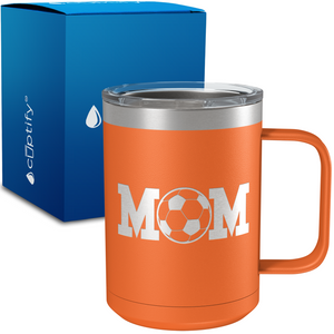 Soccer Mom 15oz Stainless Steel Mug