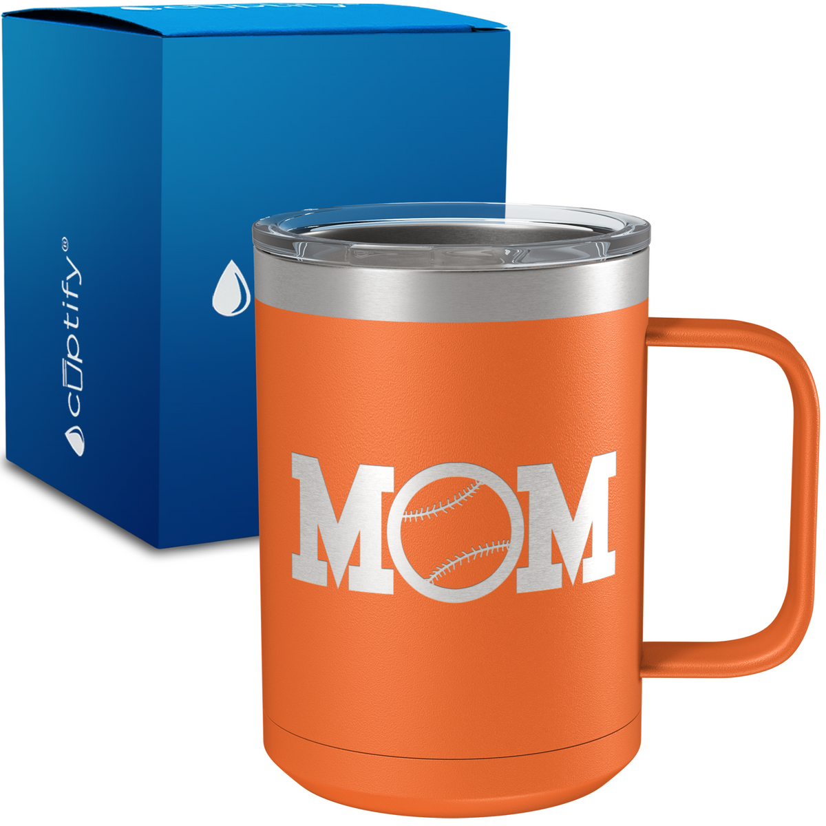 Baseball Mom 15oz Stainless Steel Mug
