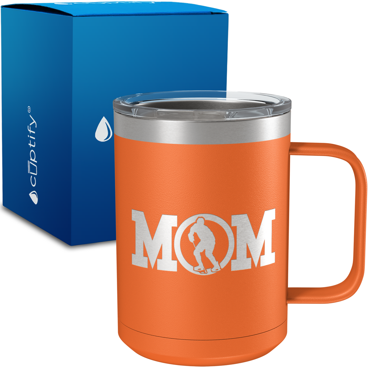 Hockey Mom 15oz Stainless Steel Mug