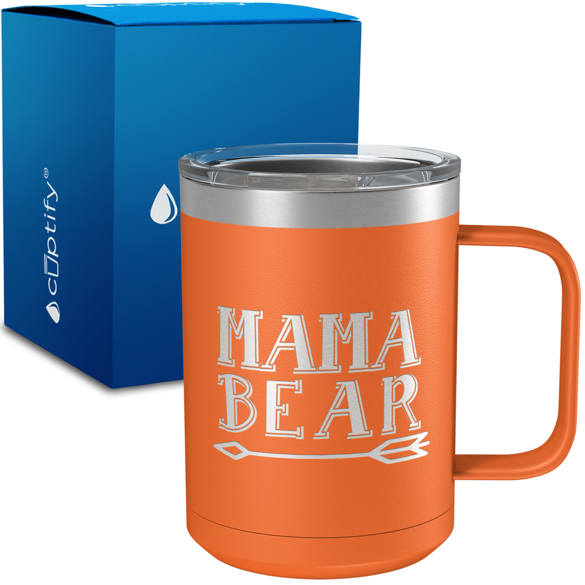 Mama Bear Arrow 15oz Stainless Steel Mug