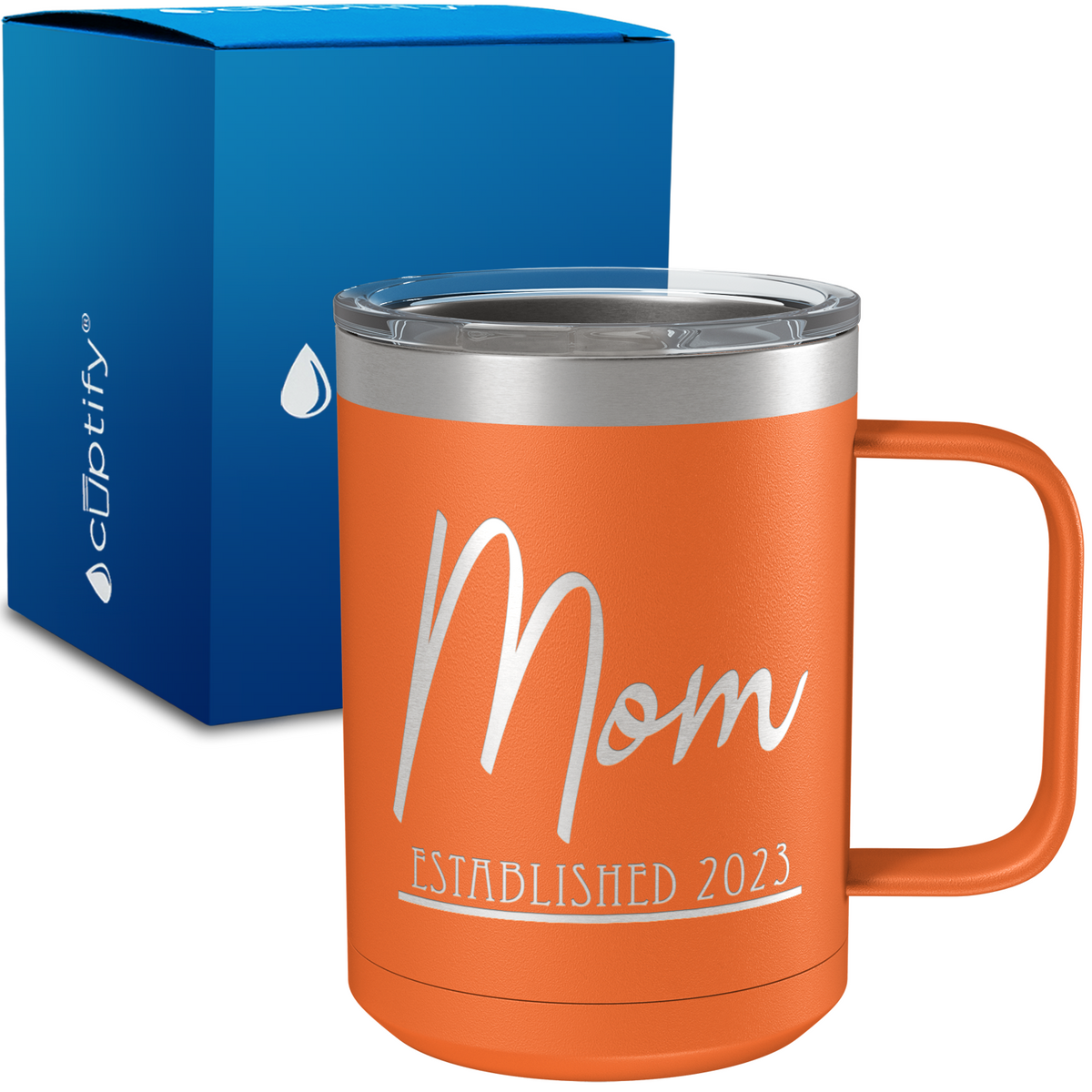 Mom Established 15oz Stainless Steel Mug