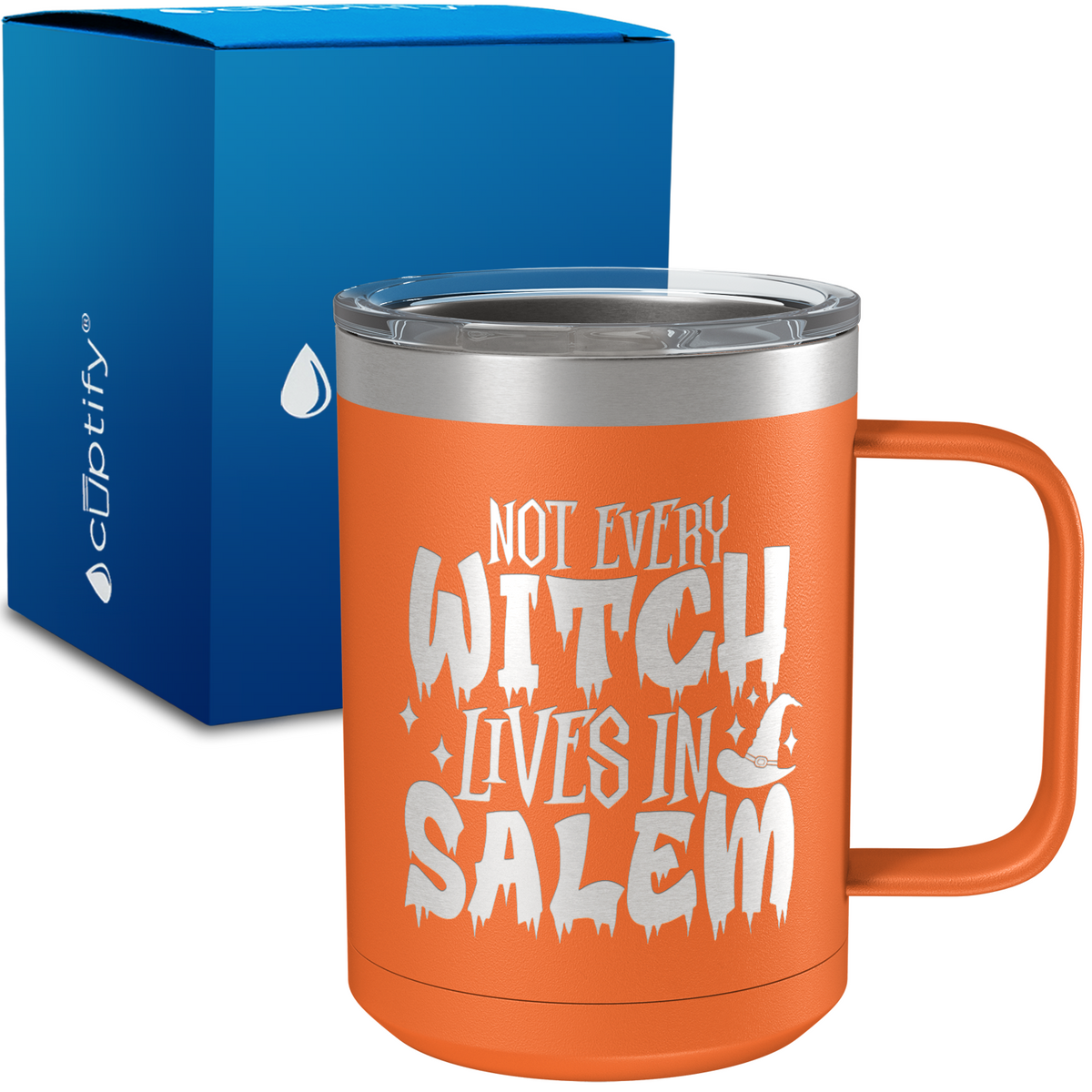 Not Every Witch Lives in Salem 15oz Stainless Halloween Coffee Mug