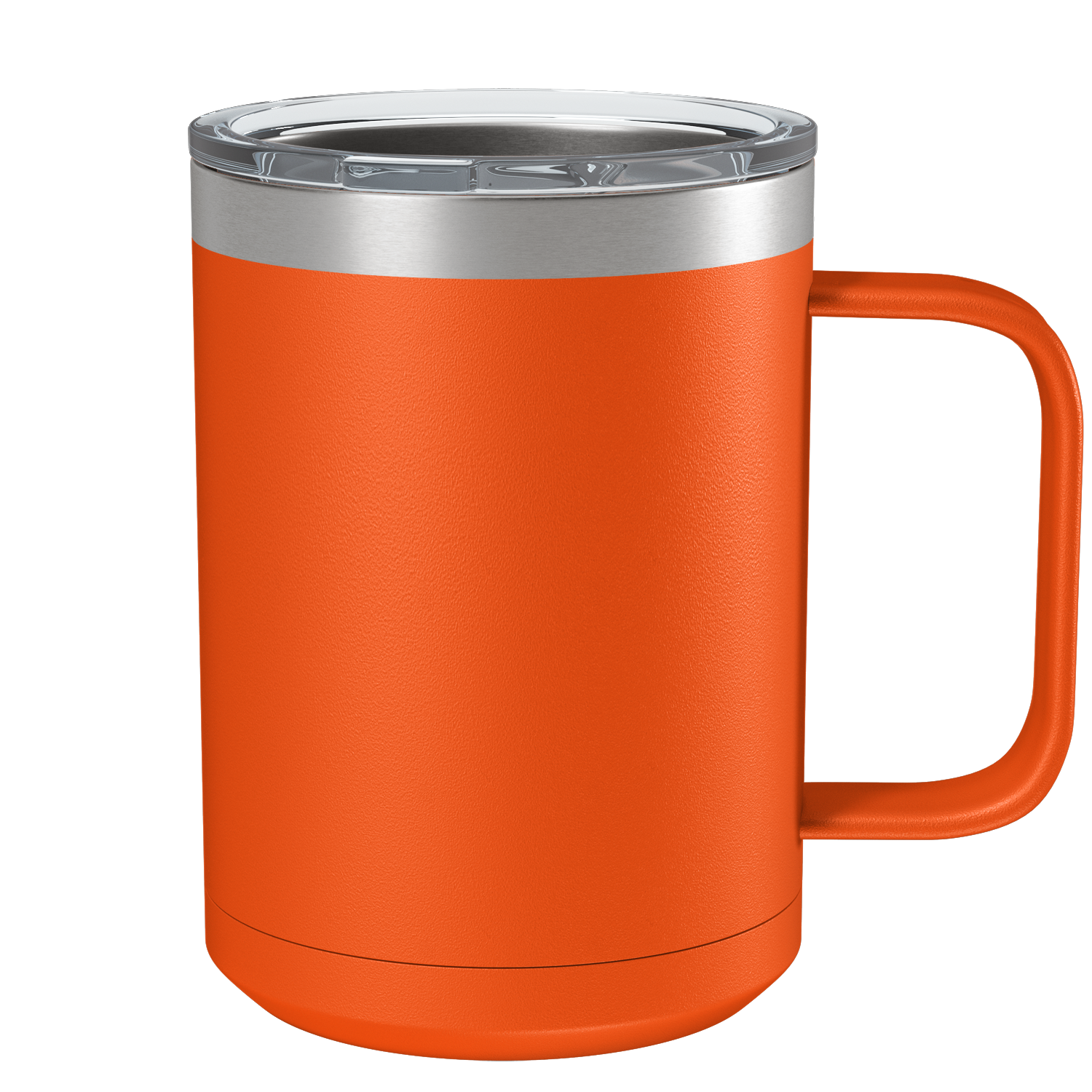 Custom 15oz Orange Stainless Steel Coffee Mug
