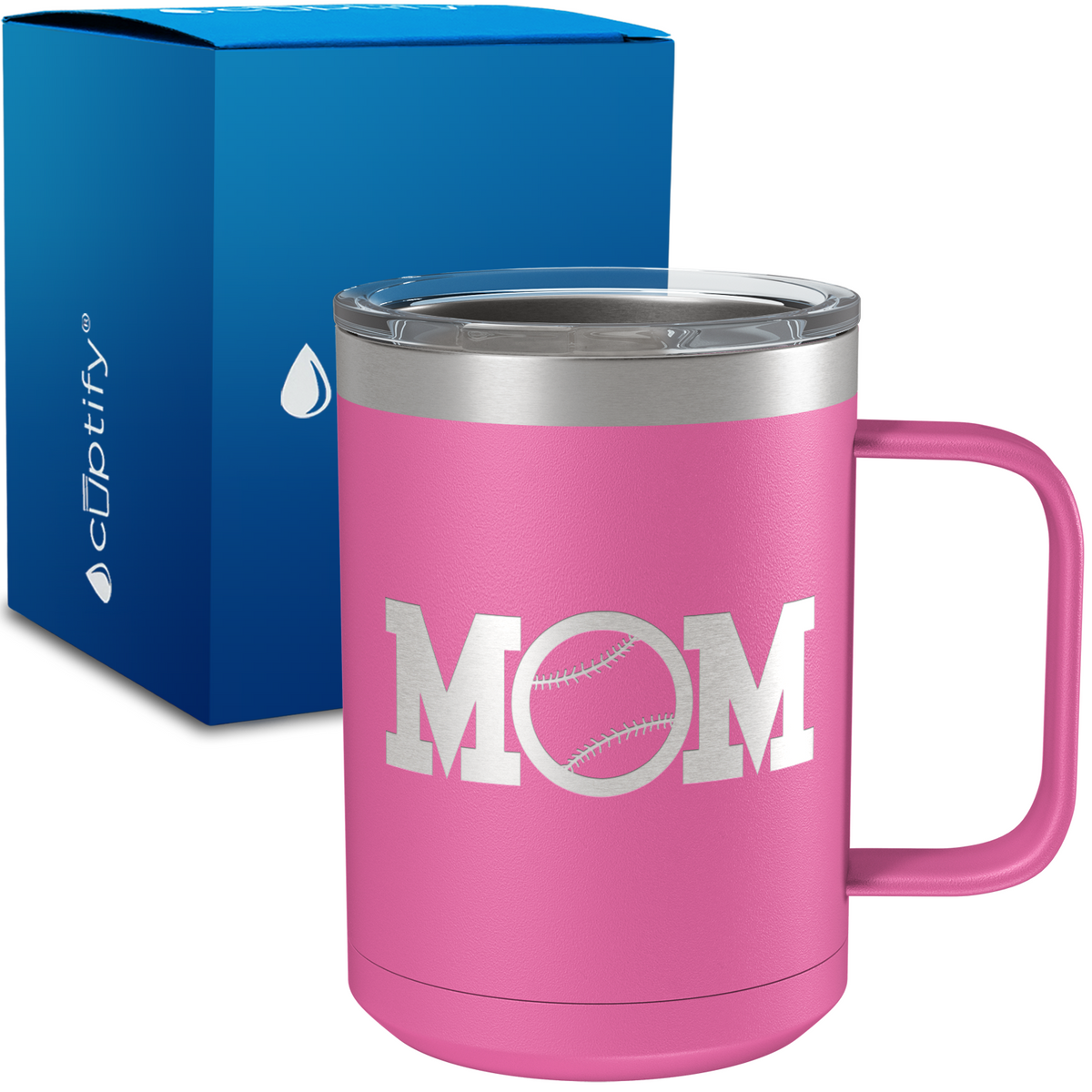 Baseball Mom 15oz Stainless Steel Mug