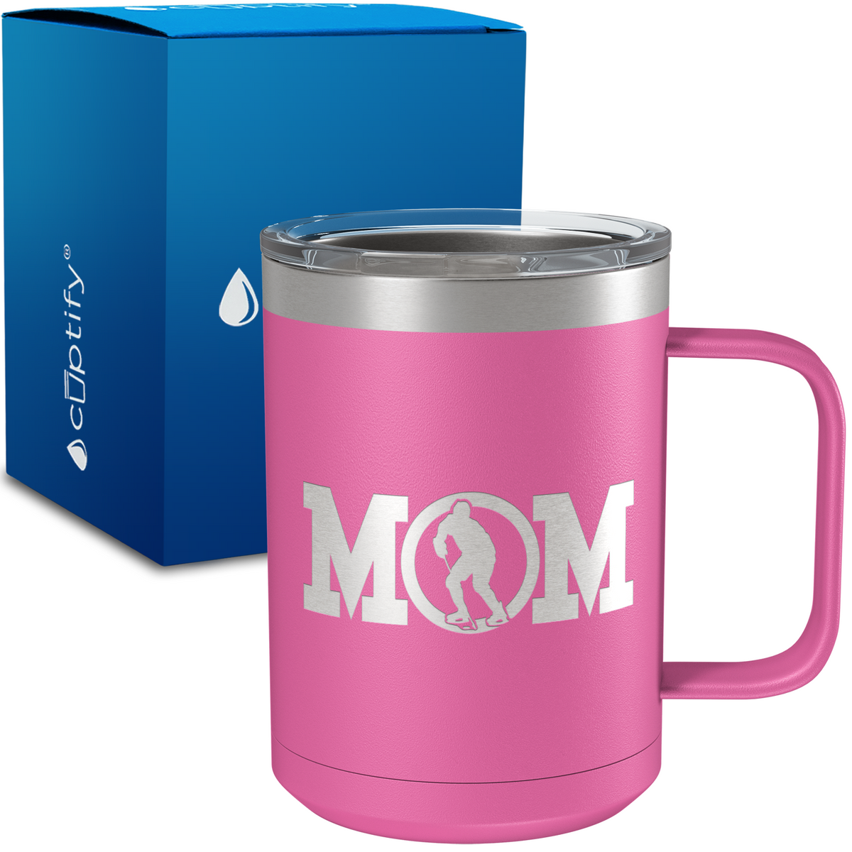 Hockey Mom 15oz Stainless Steel Mug